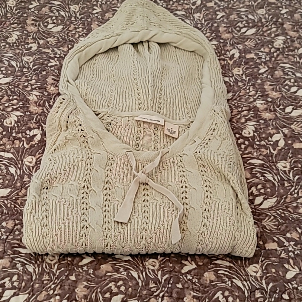 DKNY Jean's hooded sweater size Med